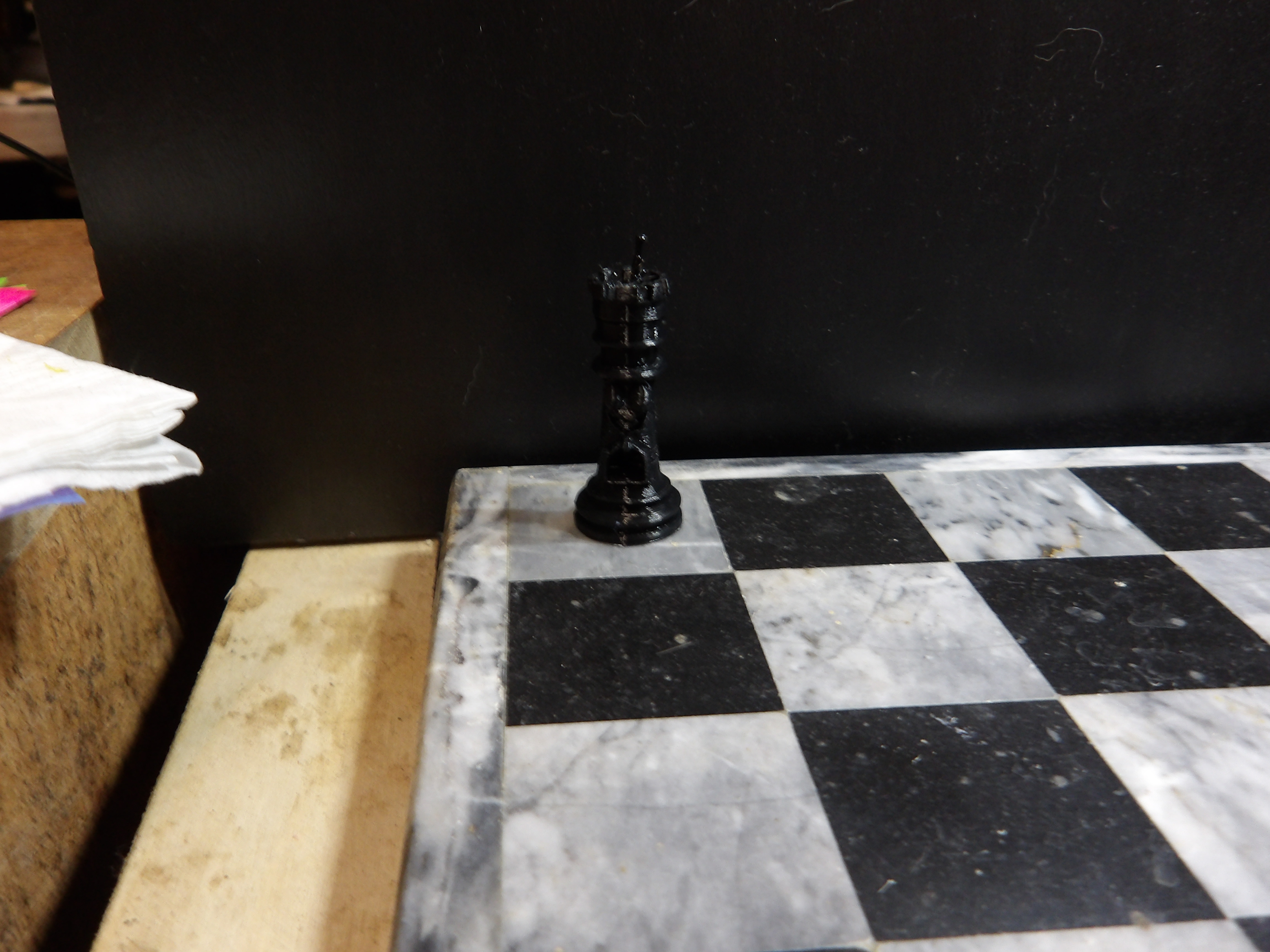 Happy rook chess piece