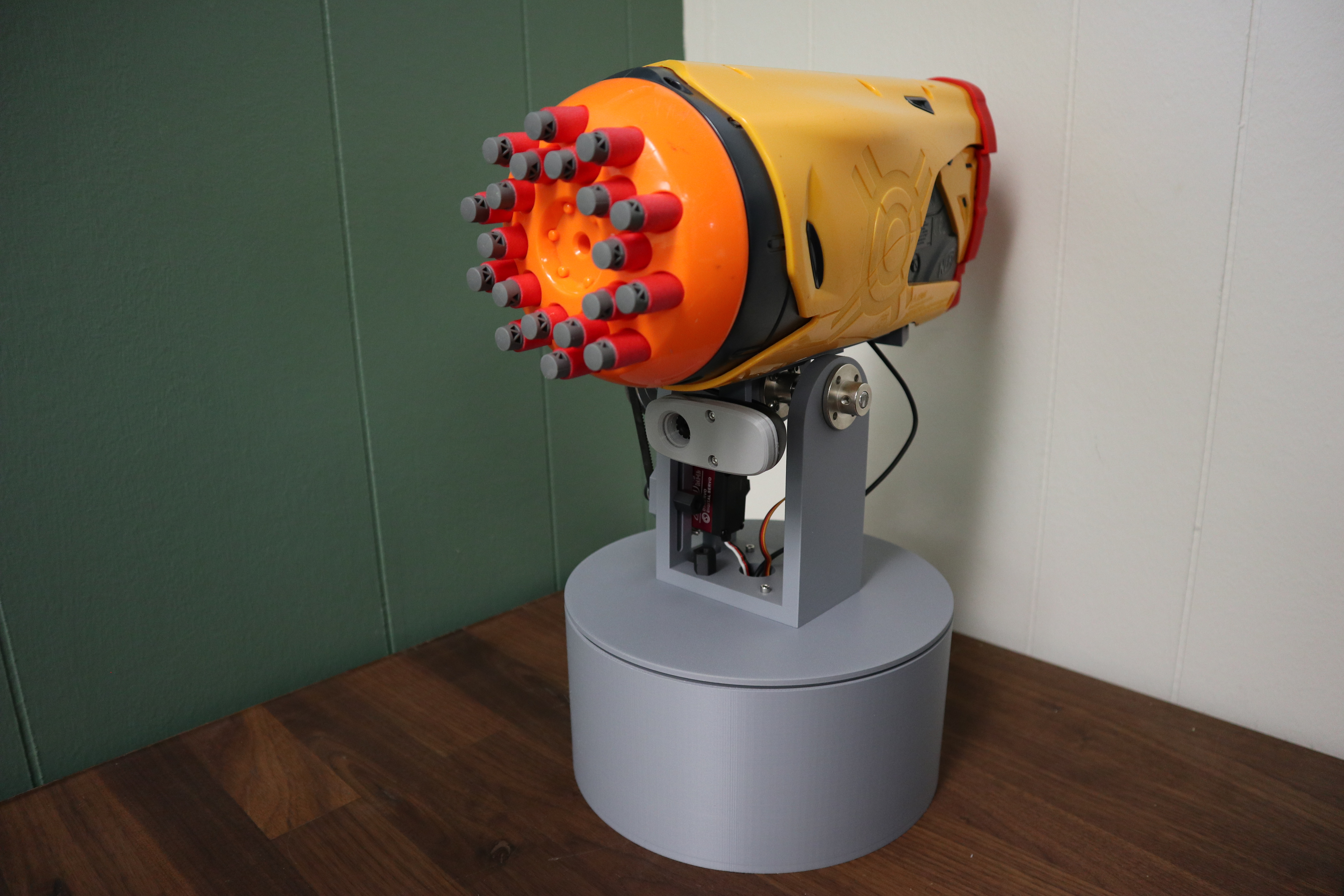 SwarmTurret V2: Wifi Controlled Foam Dart Turret