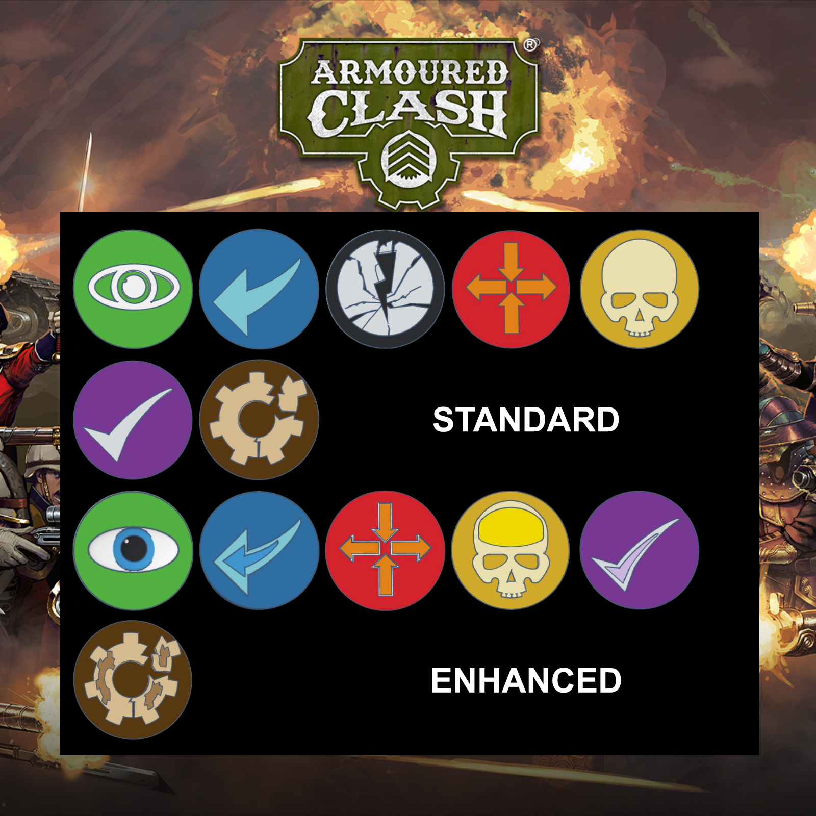 Armoured Clash Tokens (Set 1b - 'Enhanced')