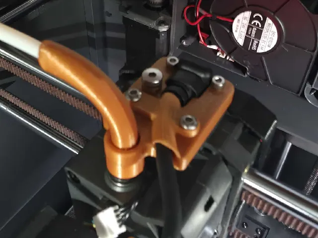 Centauri Carbon USB and PTFE Relief and Guide. Combatable without riser.
