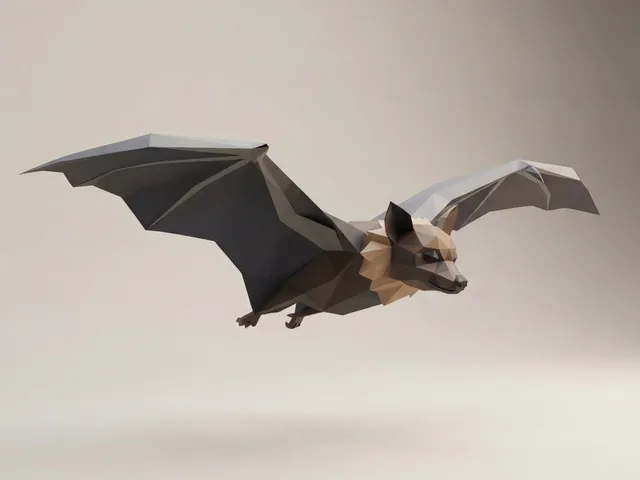 Low Poly Flying Fox