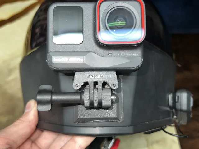 Gopro mount with curve for helmets