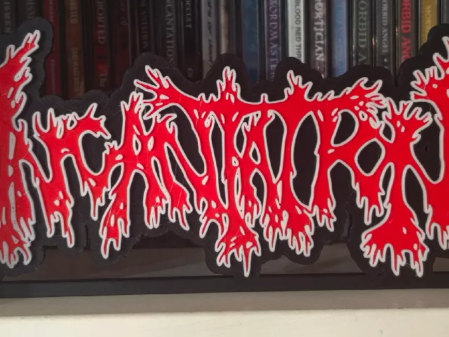Incantation Logo – 3D Printable Display