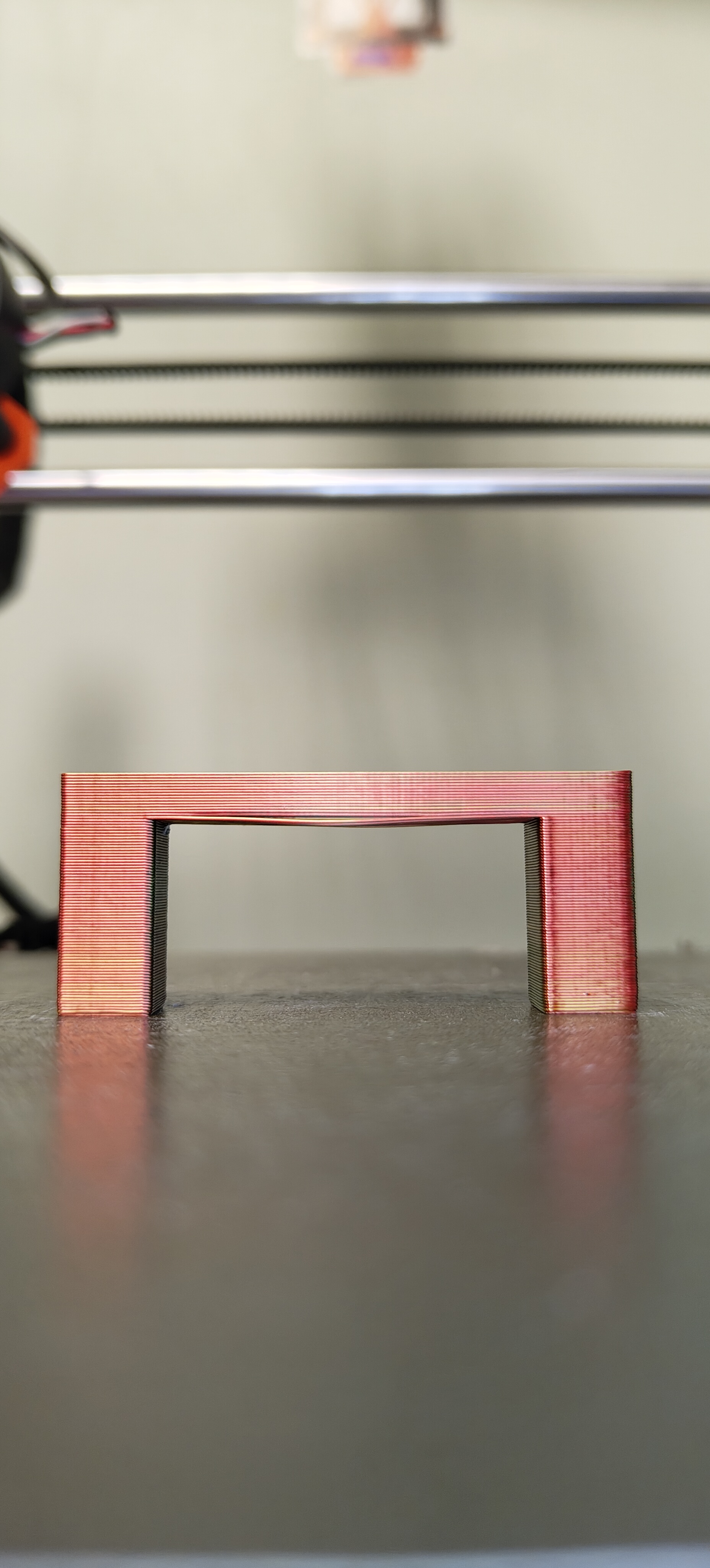 Overhang calibration test