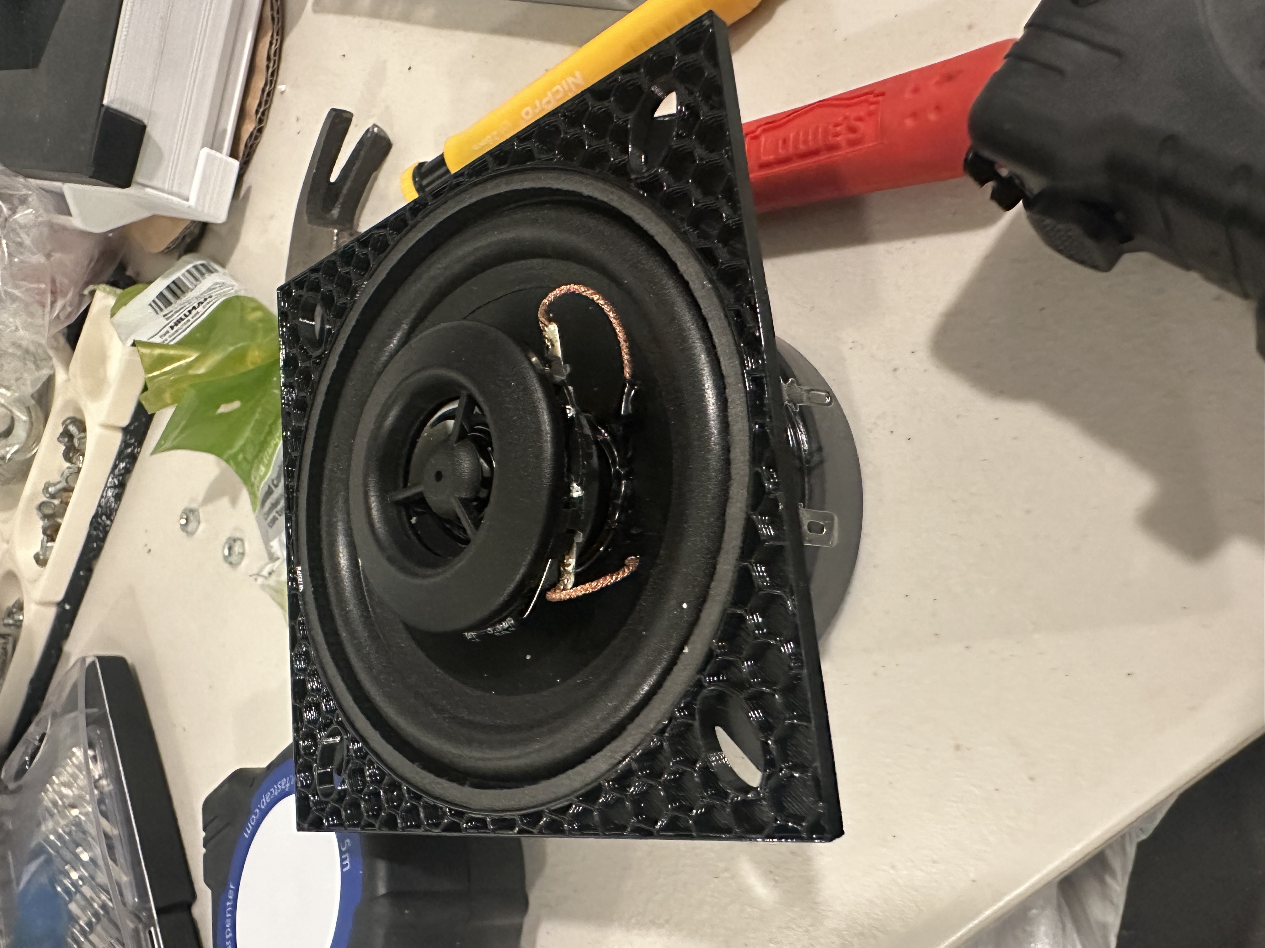 Spacer for 4" Flipper Fidelity speakers in Backbox