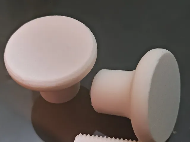 Glass door knobs and threaded pin
