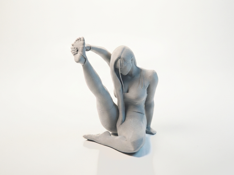 Lady Stretching Figurine Female Figure 3D Printable