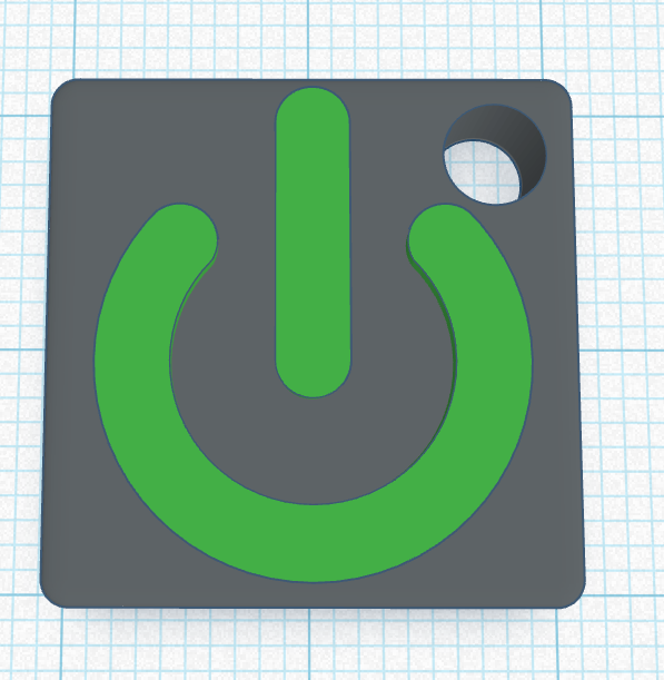 Power Button Key Chain