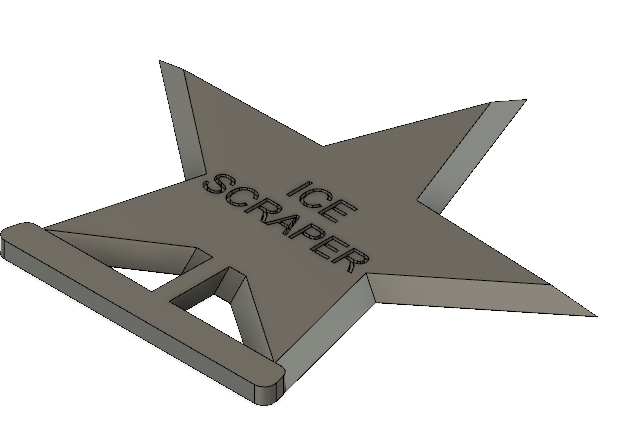 Simple ice scraper