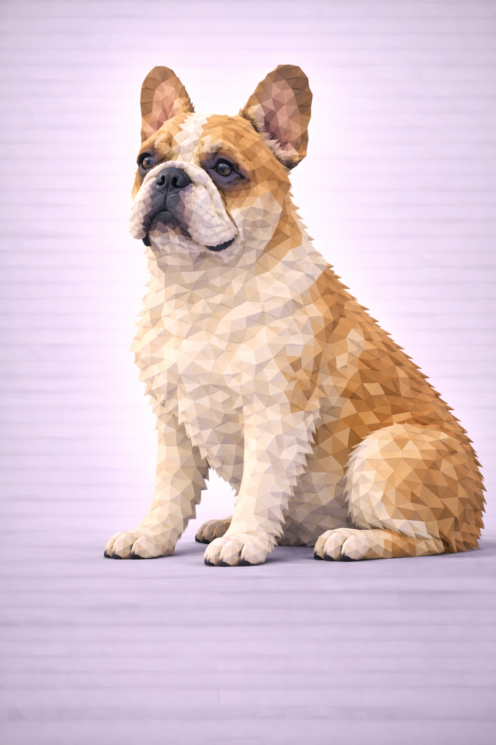 French Bulldog Low Poly