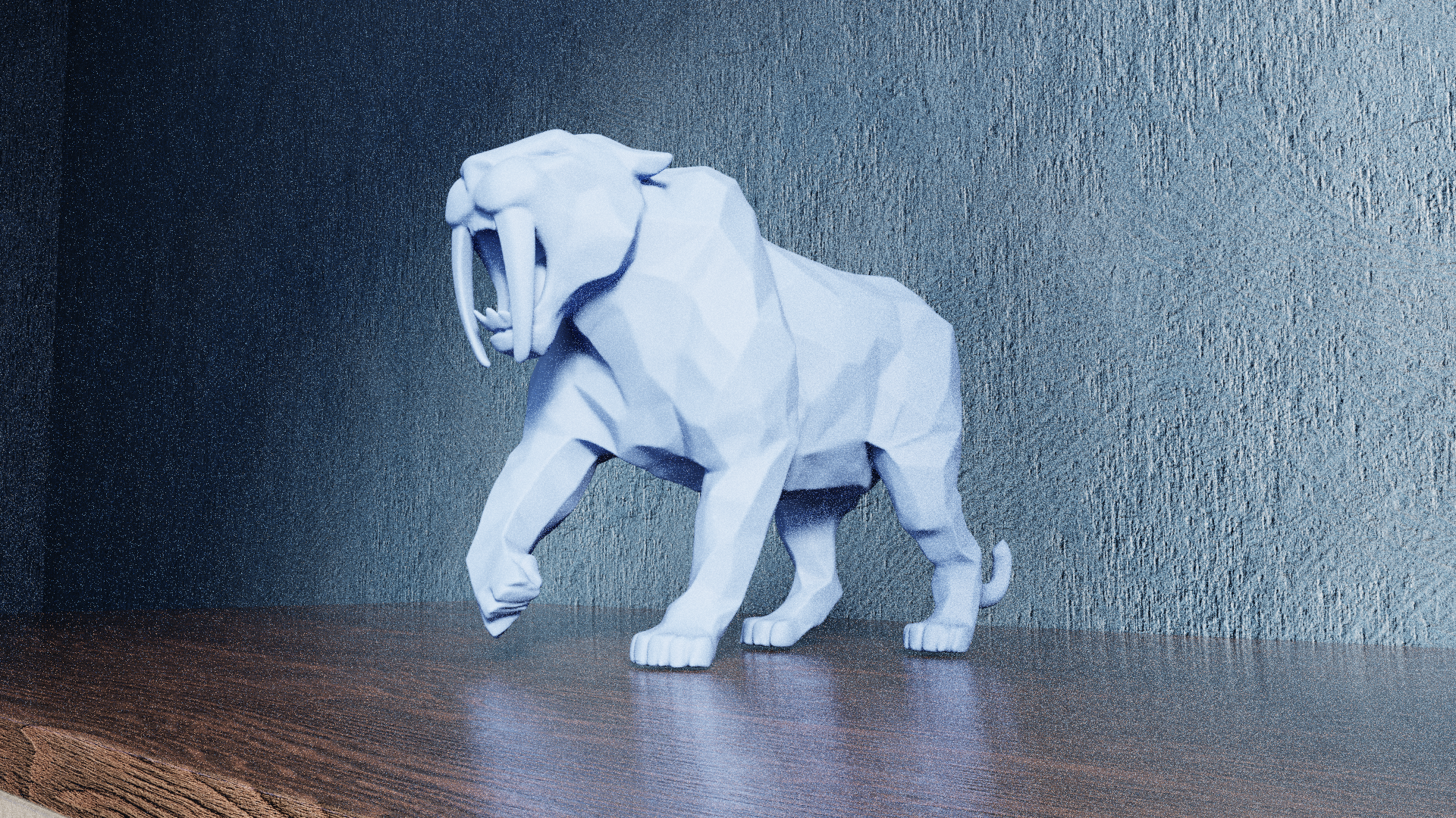 Low Poly Sabre Tooth — miniatura 9