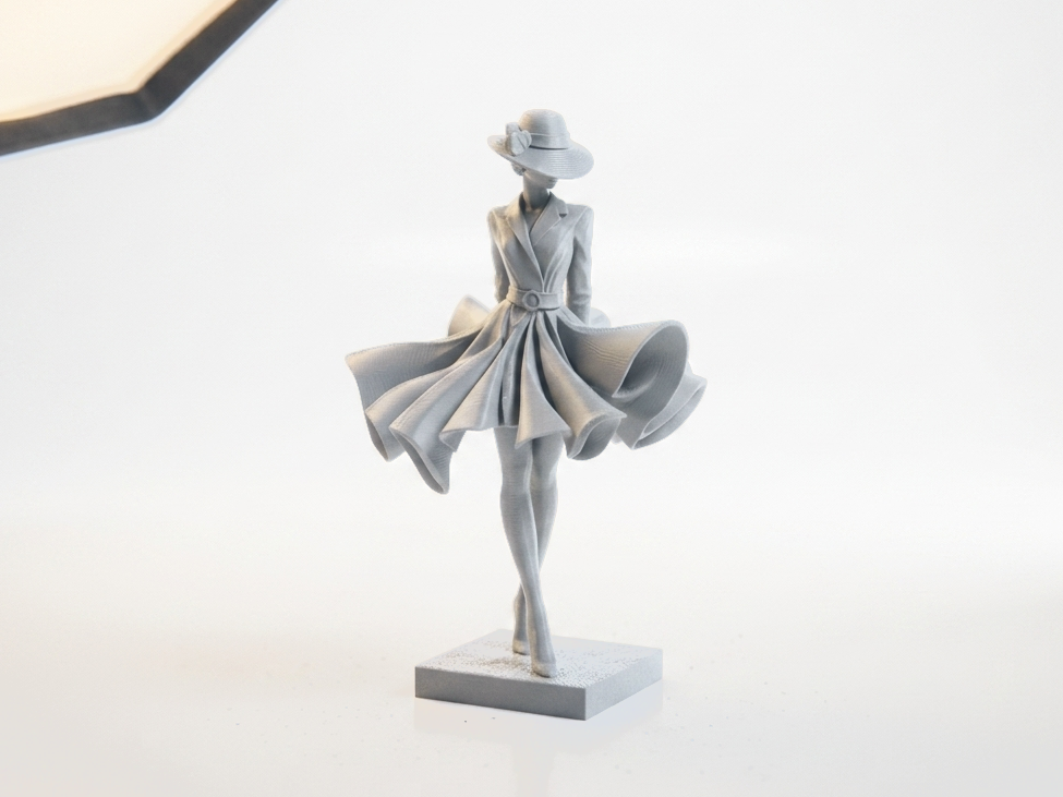 Dancing Lady Sculpture Elegant Figurine 3D Printable