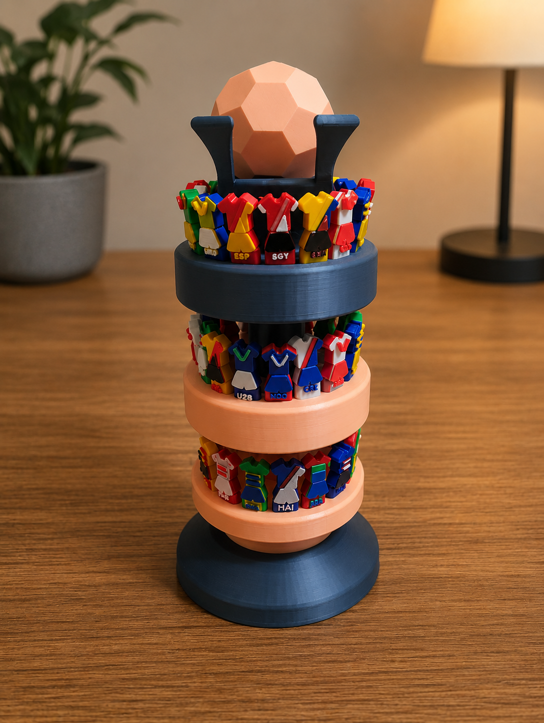 3d printed WC2026 with 48 Teams World Cup Sculpture