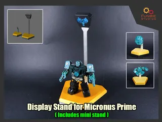 Display Stand for Transformers AorP Micronus Prime