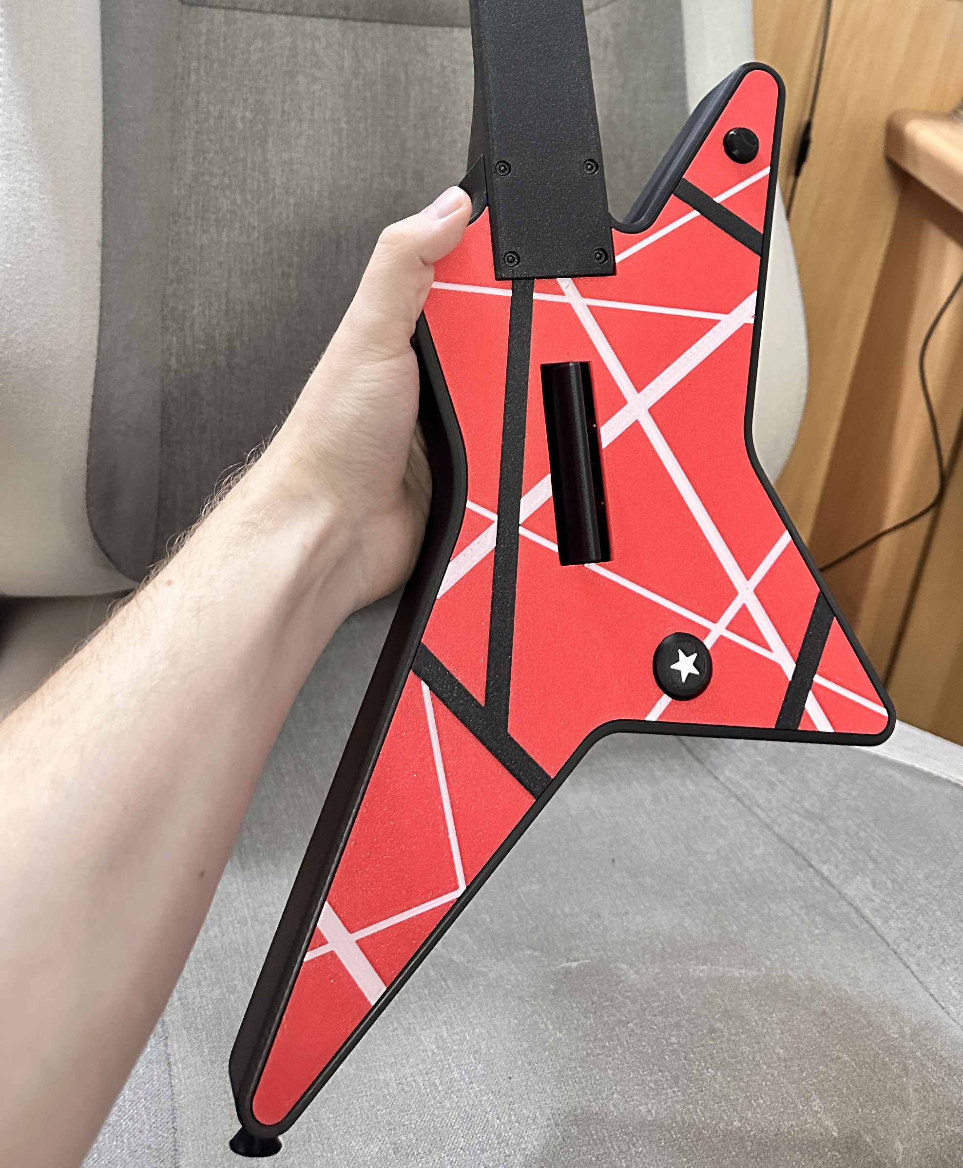 Eddie Van Halen Star Guitar Stripes Faceplate