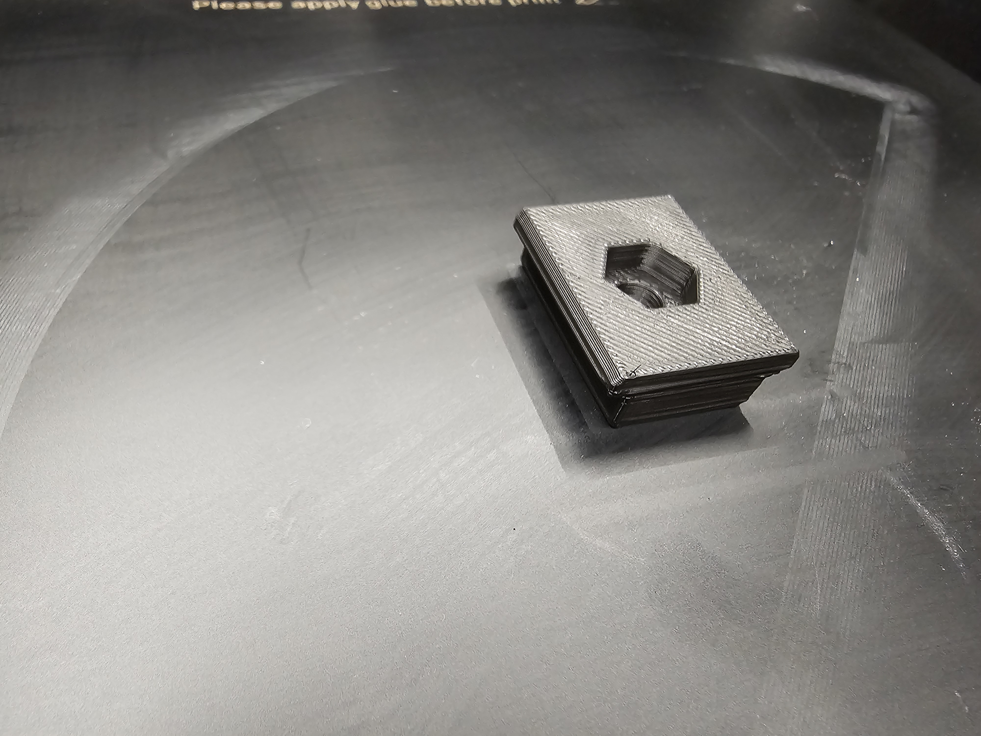 t-track test with bolt hole
