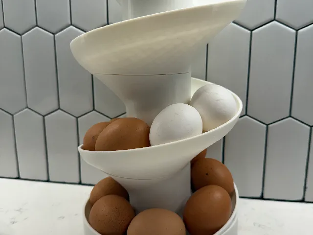 Modular Spiral Egg Tower
