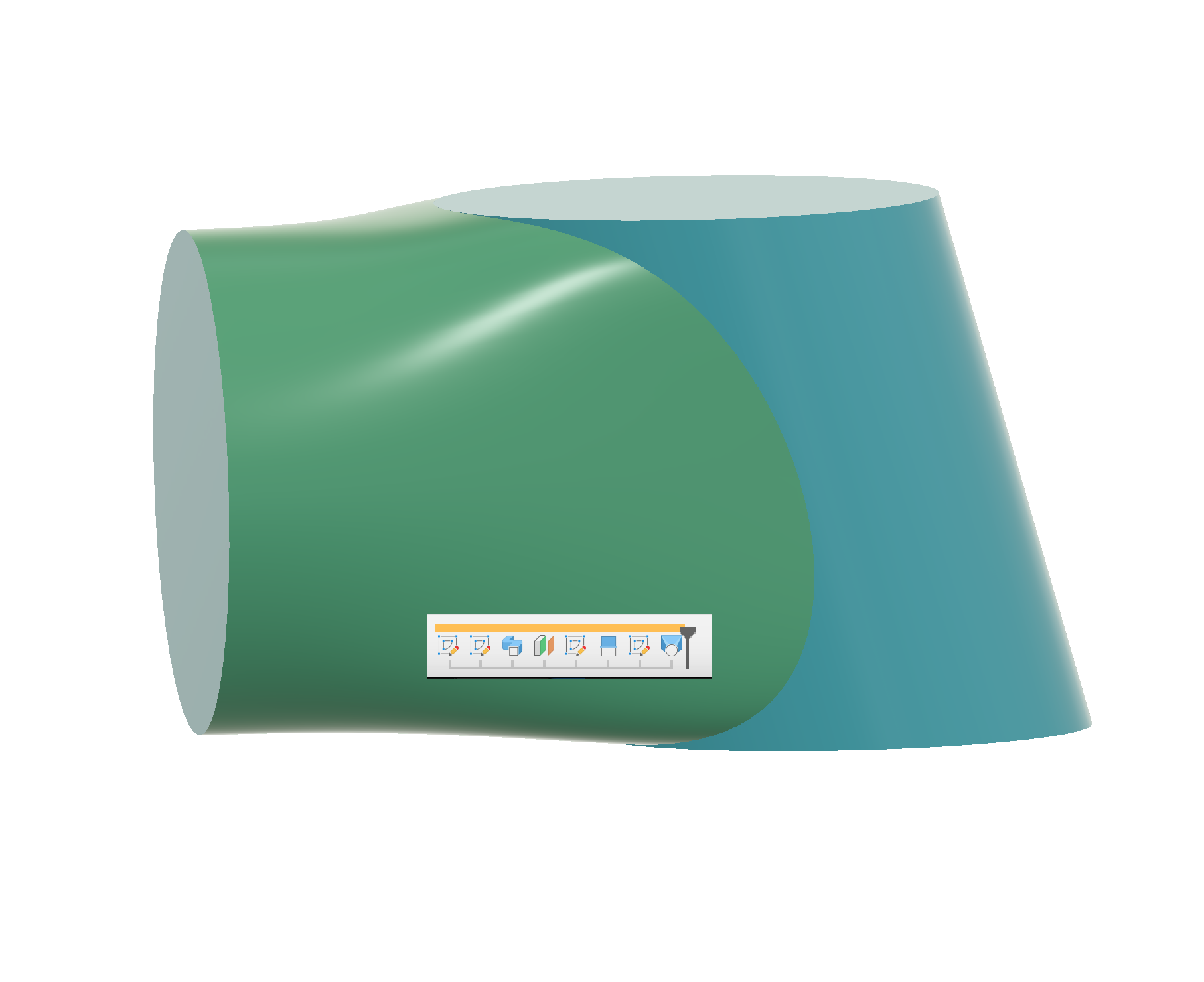 YARQM: Oblique Cylinder Interface