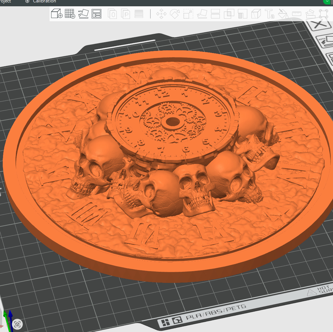 Miniatura 10 do modelo 3D Gothic Skull Clock