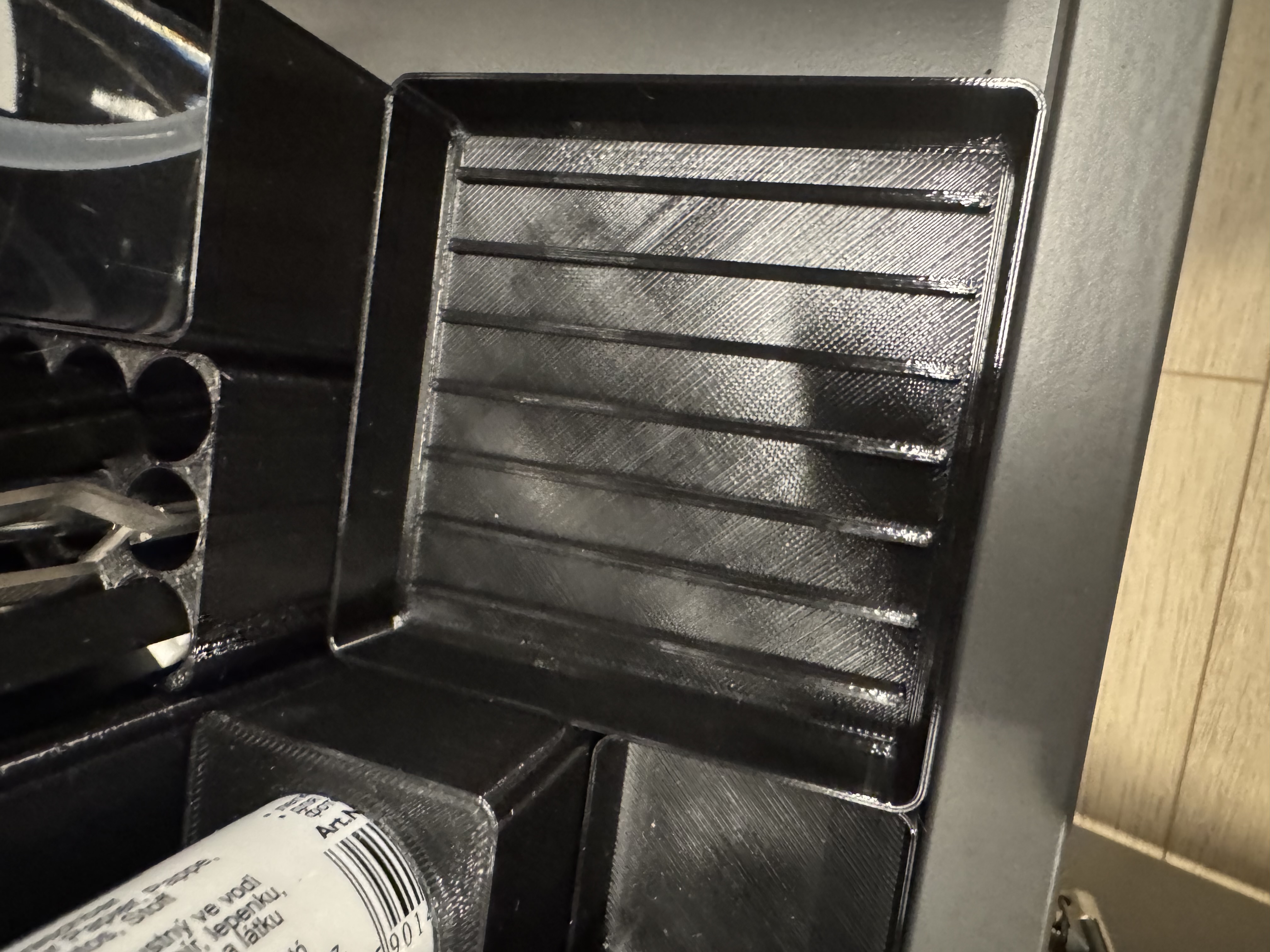 Gridfinity Refined Build Plate Cleaner Microfiber Holder Adapter with screw holes