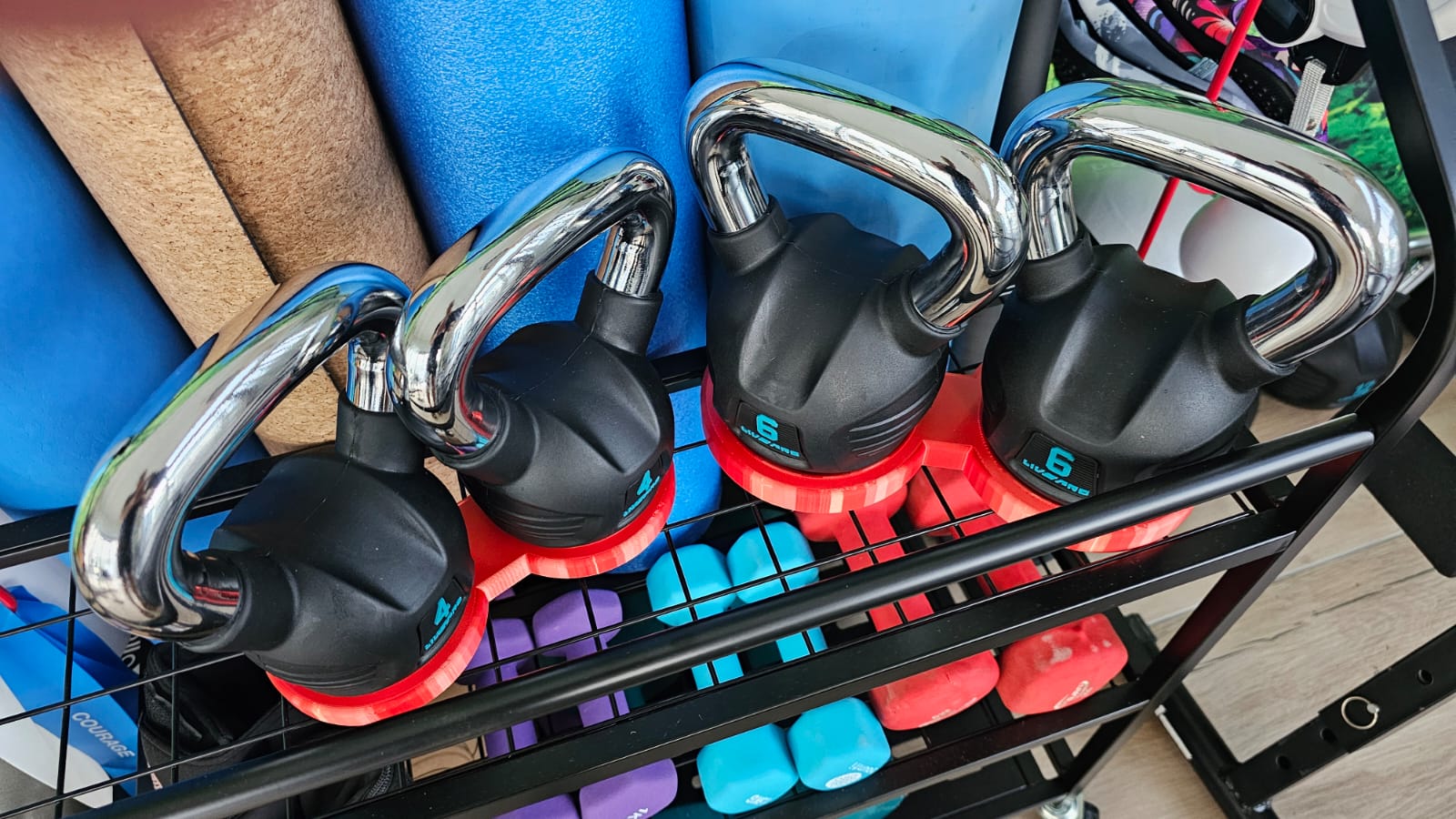 Kettlebell trays - 4kg and 6 kg