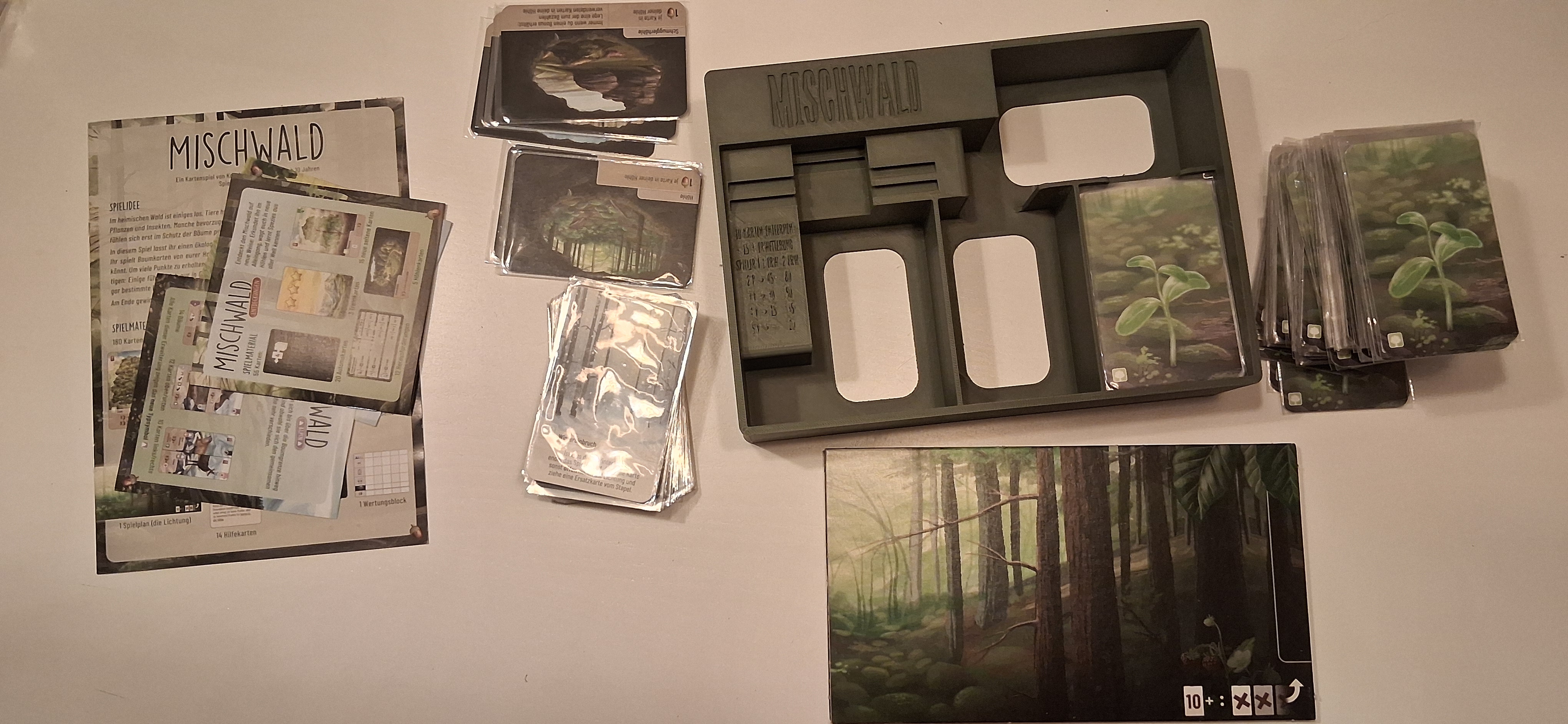 Mischwald Insert (Alpin, Waldrand, Entdeckungen) für Kartenhüllen 59 * 91