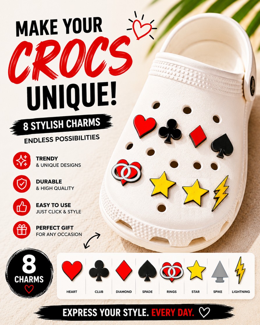 8 models: Card symbols, Star, Heart infinity, Spike and Lightning