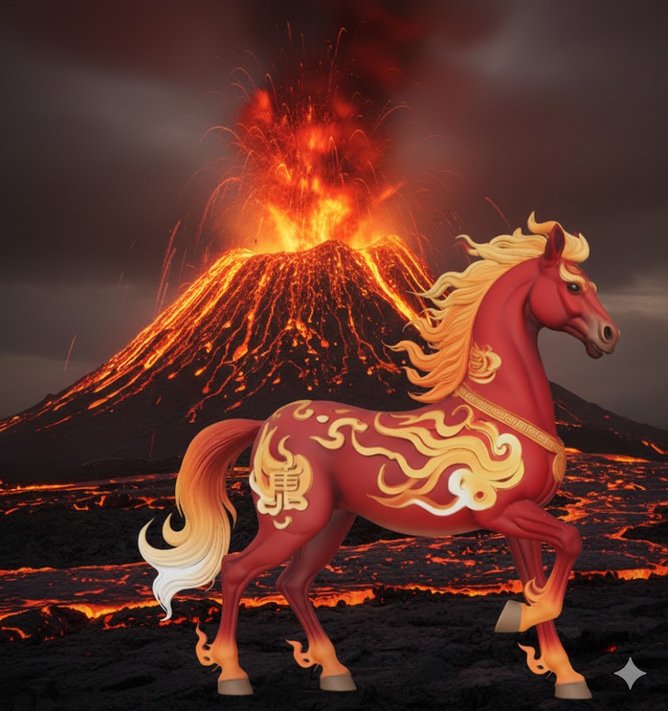 Miniatura 2 do modelo 3D fire horse 2