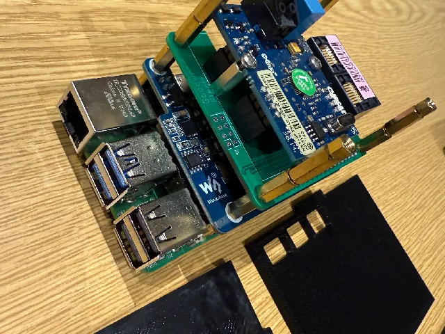 PI5 Case for POE Board and C-Bus Board  with ventilation holes