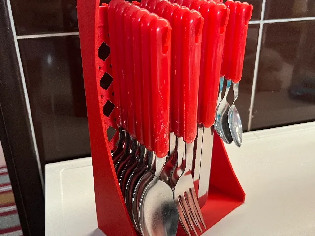 Retro cutlery stand