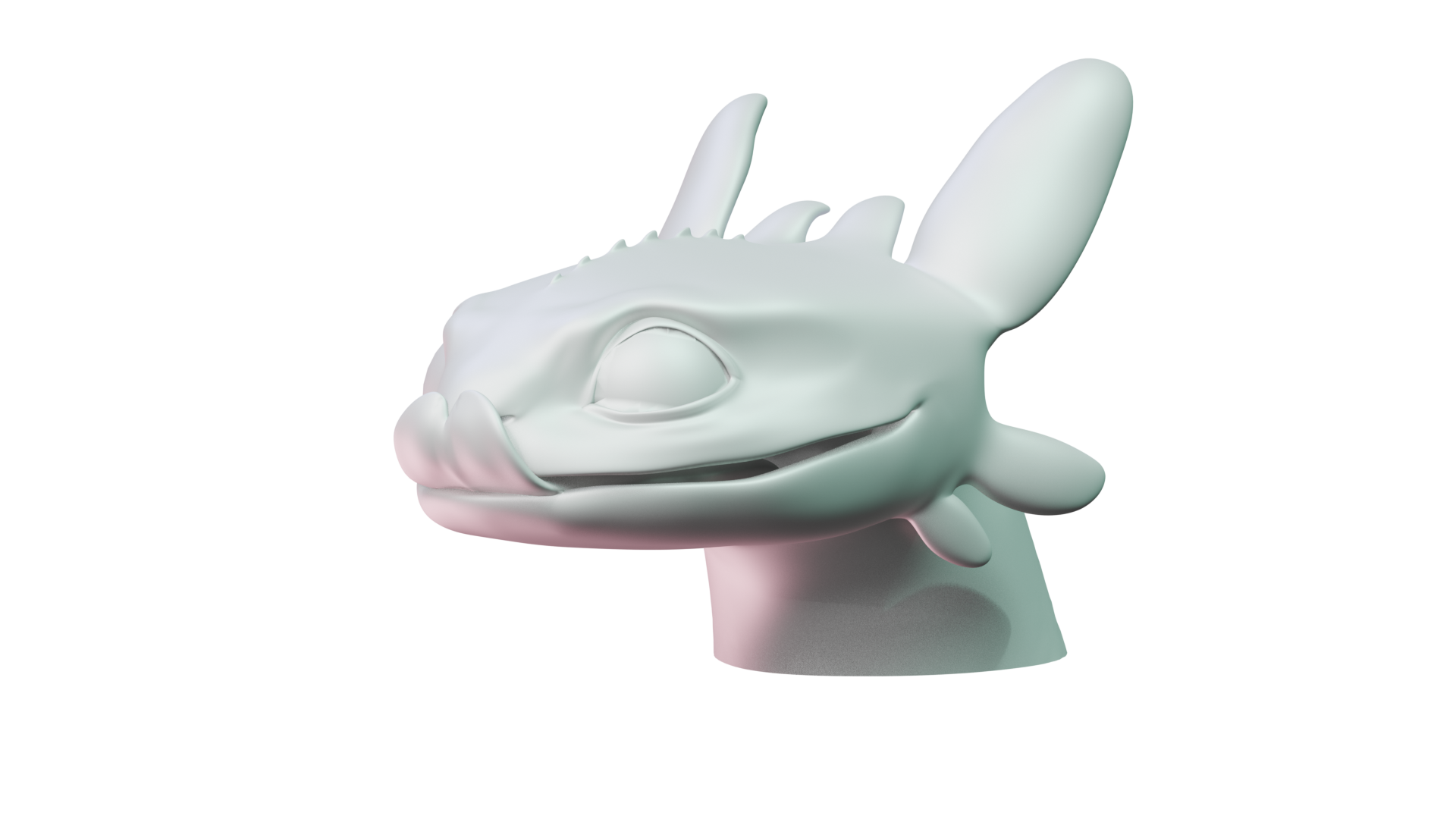 Cute Toothless Bust Statue