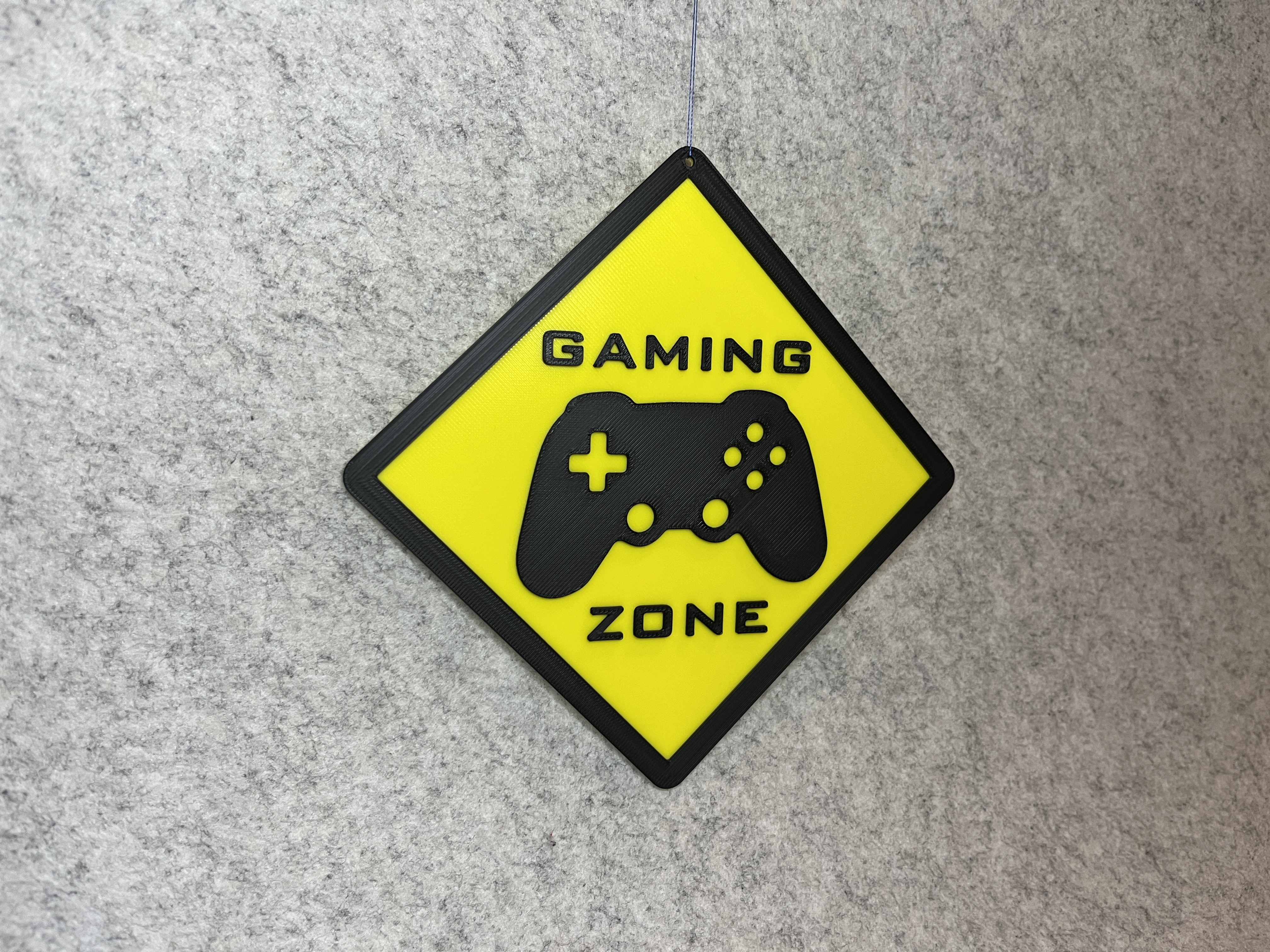 Gaming zone wall hanger decoration