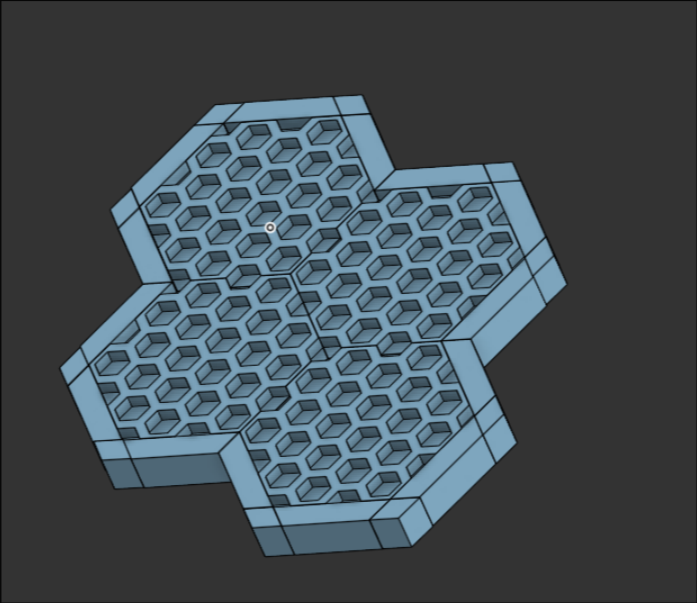 Mini Modular hex wall design set