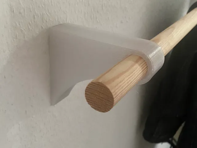 Simple Wall Mounted Clothing Bar