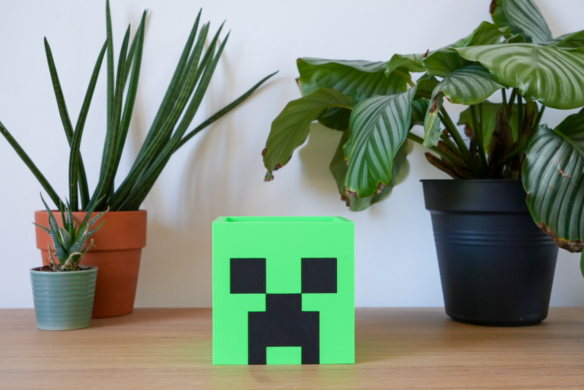 Miniatura 4 do modelo 3D Minecraft Creeper Pot