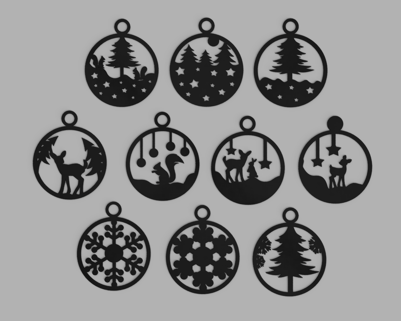 Woodland Christmas Ornament