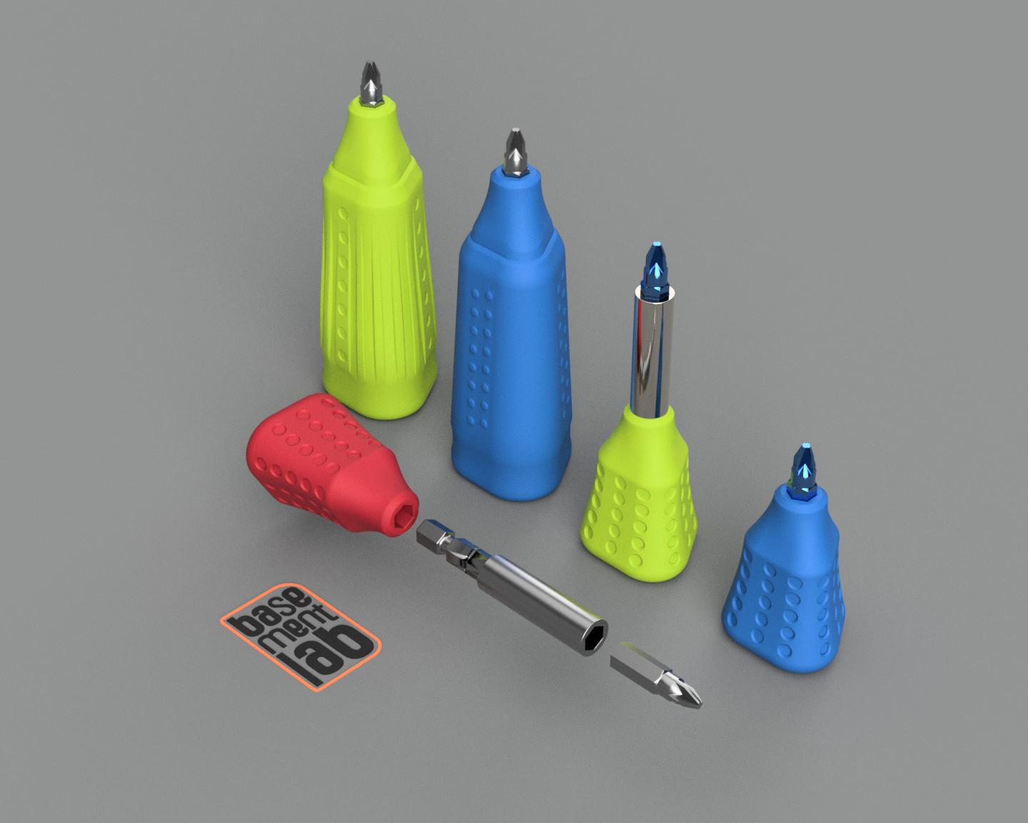 Stubby Handle for Hex 1/4 Bit Driver Screwdriver - Mini manico porta inserti esagonali