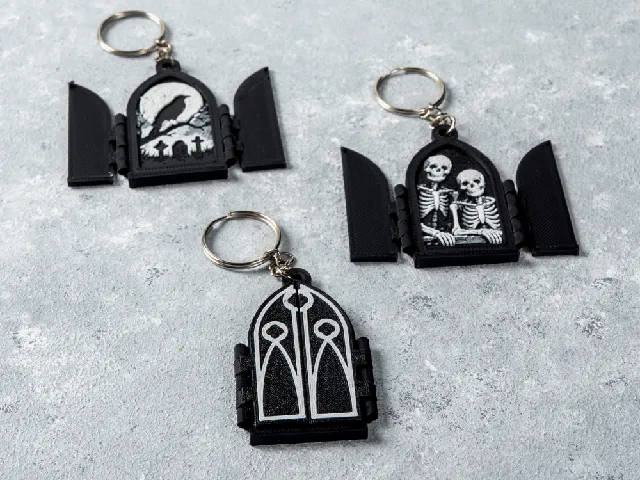 Gothic Window Keychains