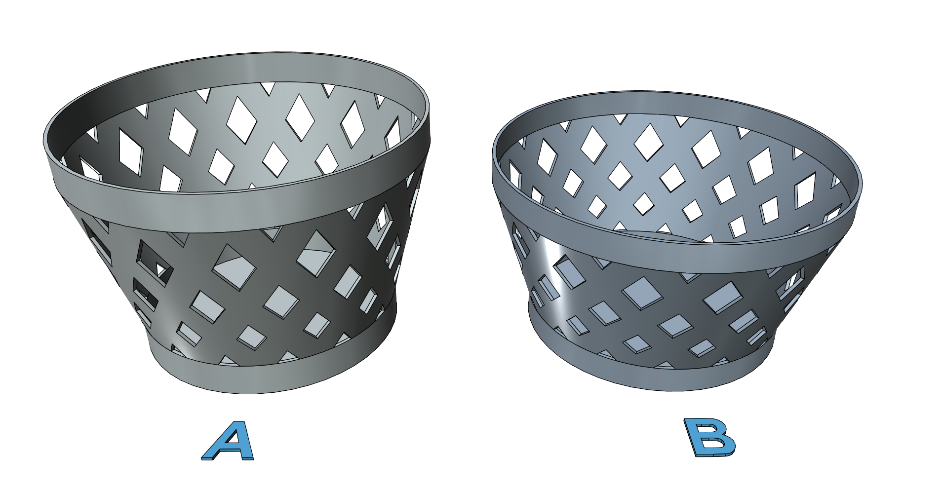 Bowl Tray Basket easy print without support.