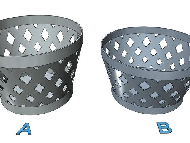 Bowl Tray Basket easy print without support.