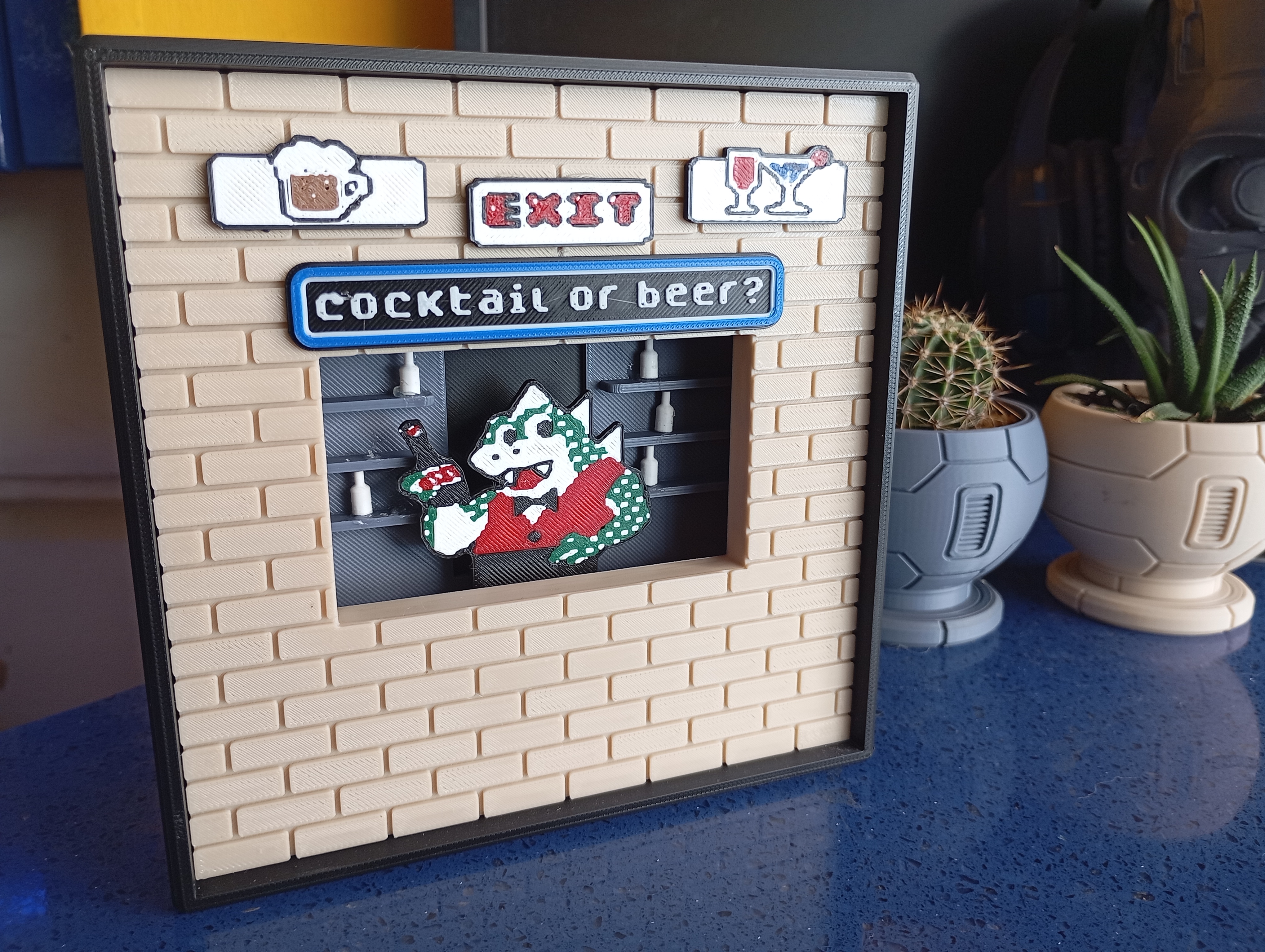 Wonderboy in Monsterland Cocktail Bar Diorama