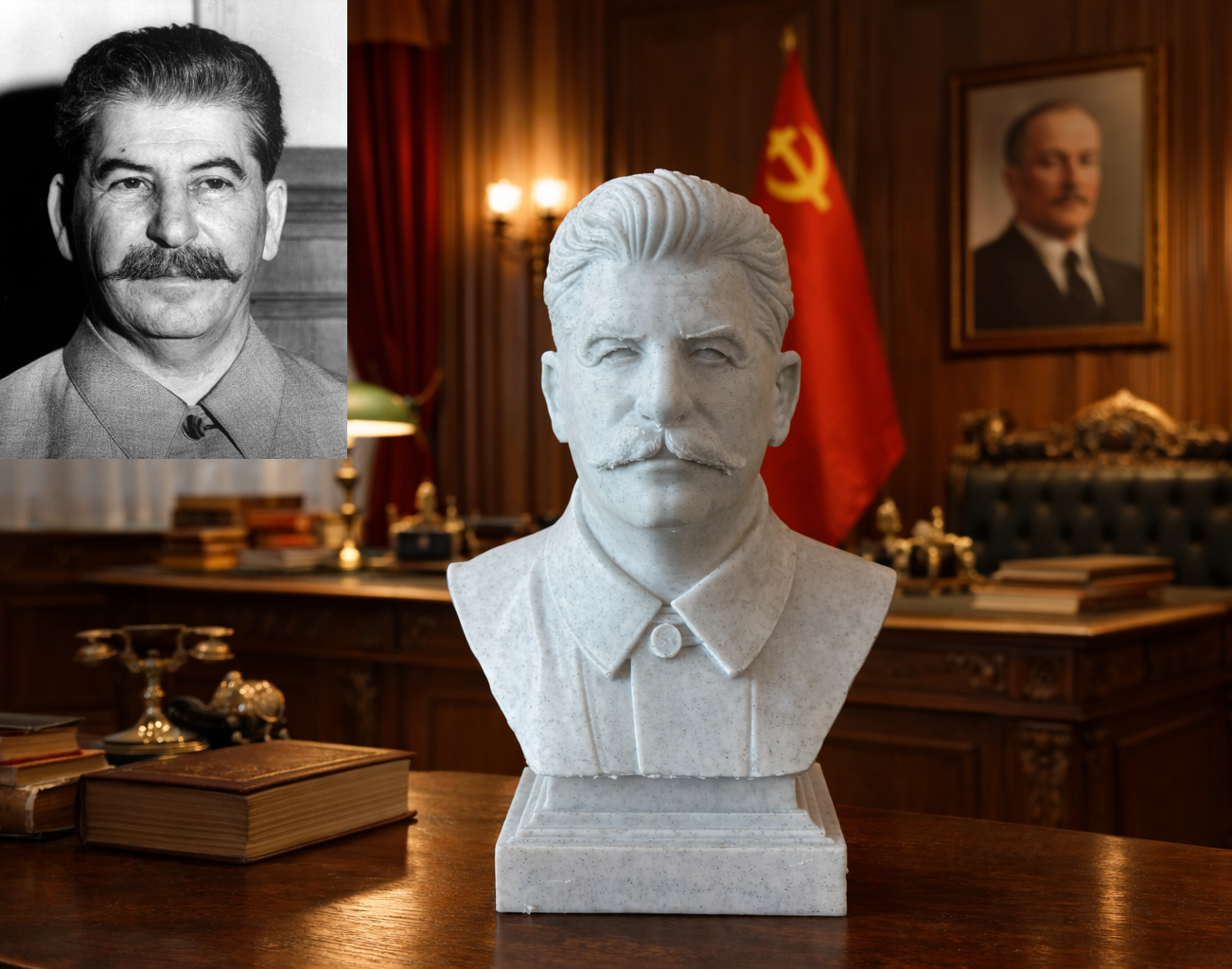 Joseph Staline (Iossif Vissarionovitch Djougachvili) — Bust