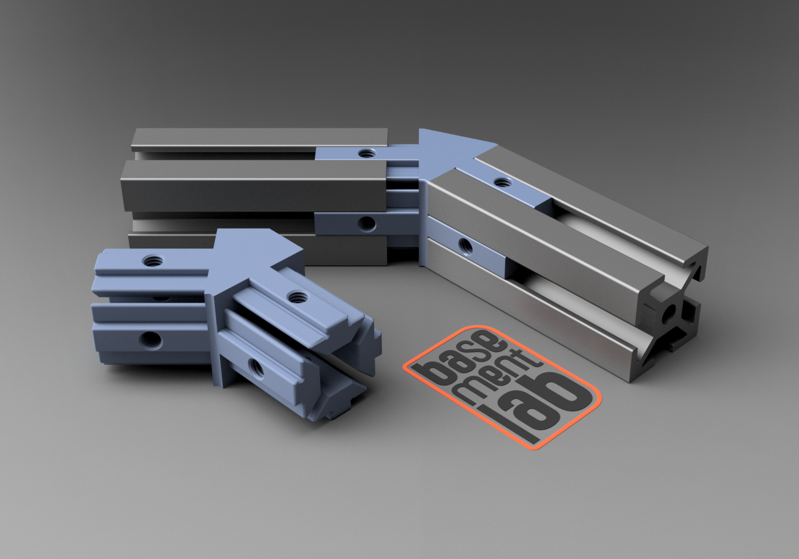 45° Connector  2Way Corner Bracket _2020 Tslot Profile - M4 Thread