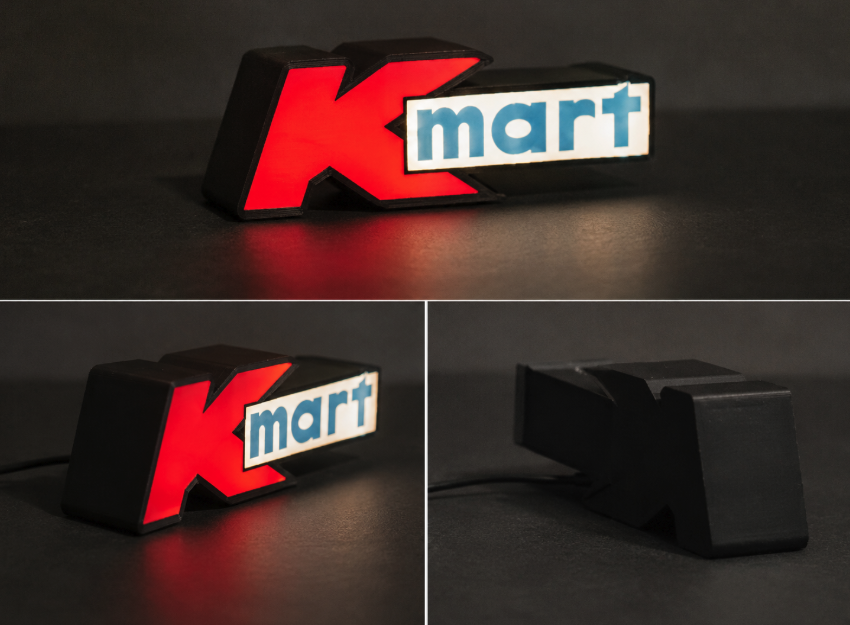 Kmart LED Light Box | Multi-Color 3D Printable STL