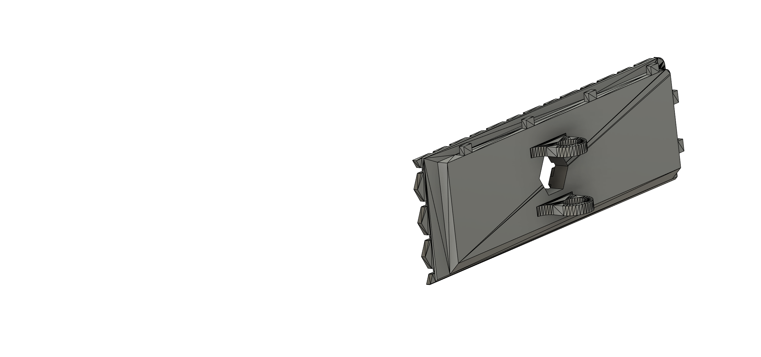Creality K1 / K1C Unibody Riser Hexagon Prear plate mod 3D model thumbnail