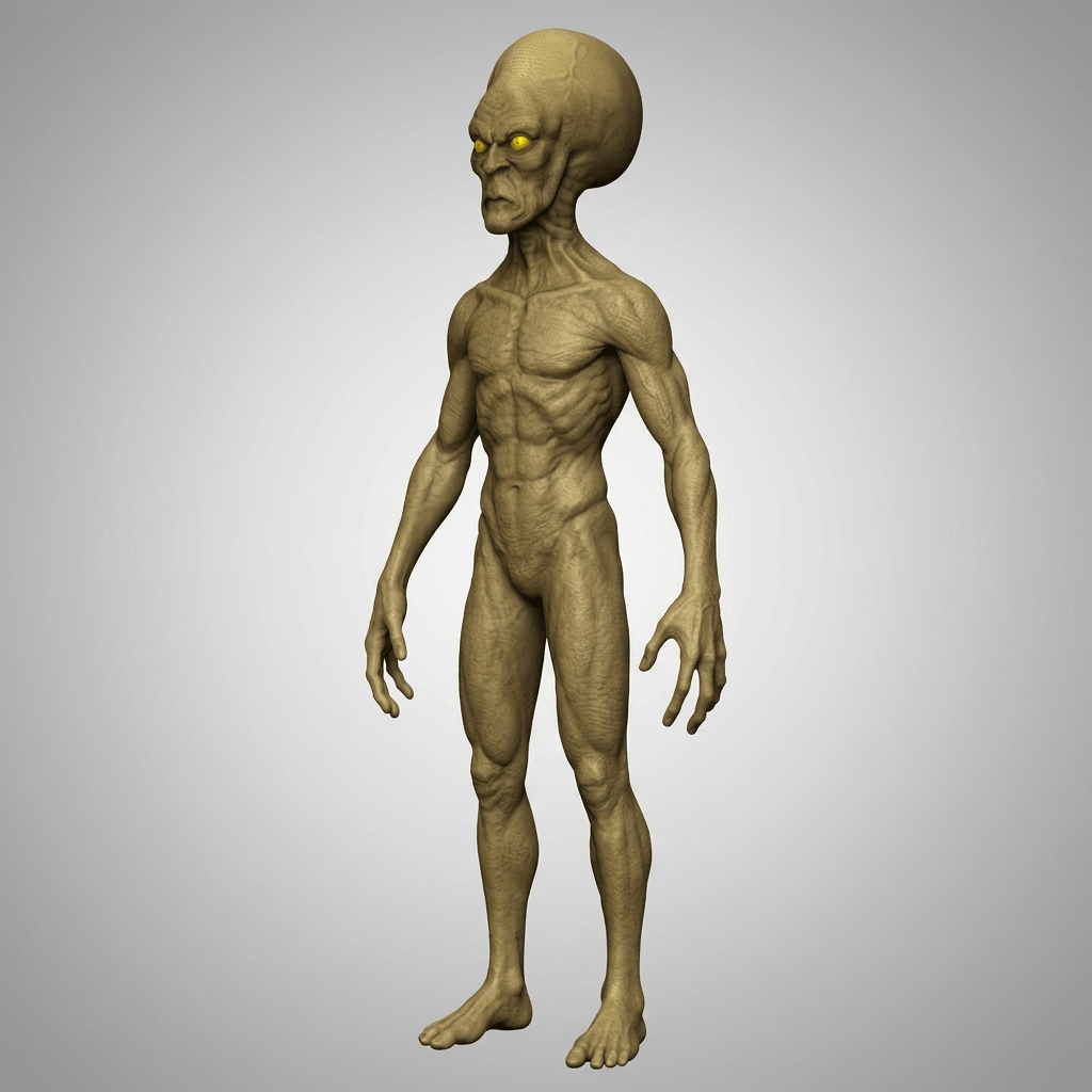 Sci Fi Art - Aliens - Supreme Grey