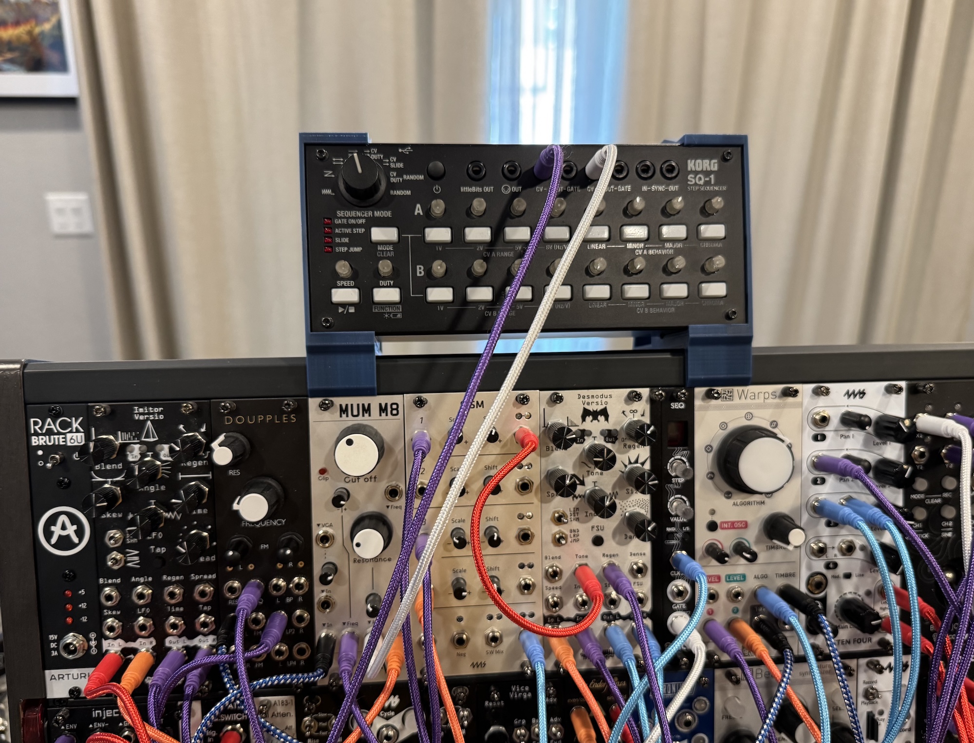 Korg SQ-1 Mount for Arturia RackBrute Case