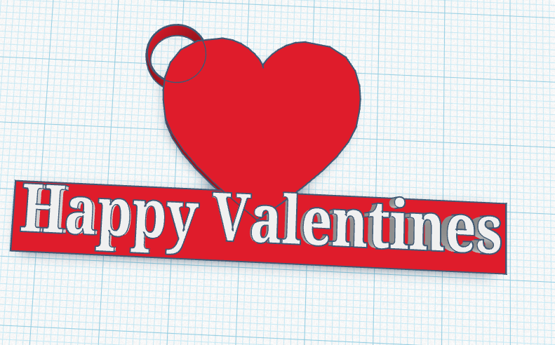 Valentines keychain