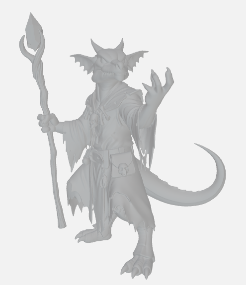 Kobold Necromancer - DnD mini — miniatura 3