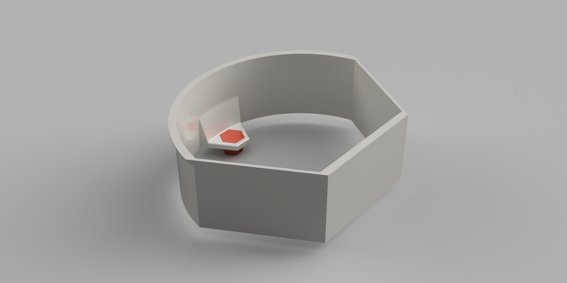 Honeycomb Wall Headphone Holder with Shelf (No Supports)